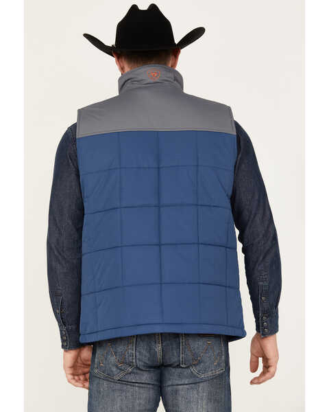 Ariat Men's Crius Insulated Vest, Blue, hi-res