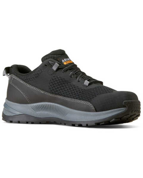 Image #1 - Ariat Men's Outpace Shift Work Shoes - Composite Toe , Black, hi-res