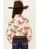 Image #4 - Panhandle Girls' Horse Print Fringe Long Sleeve Snap Western Shirt, , hi-res