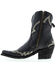 Image #3 - Liberty Black Women's Side Bug & Wrinkle Mosel Short Western Boots - Snip Toe, Black, hi-res