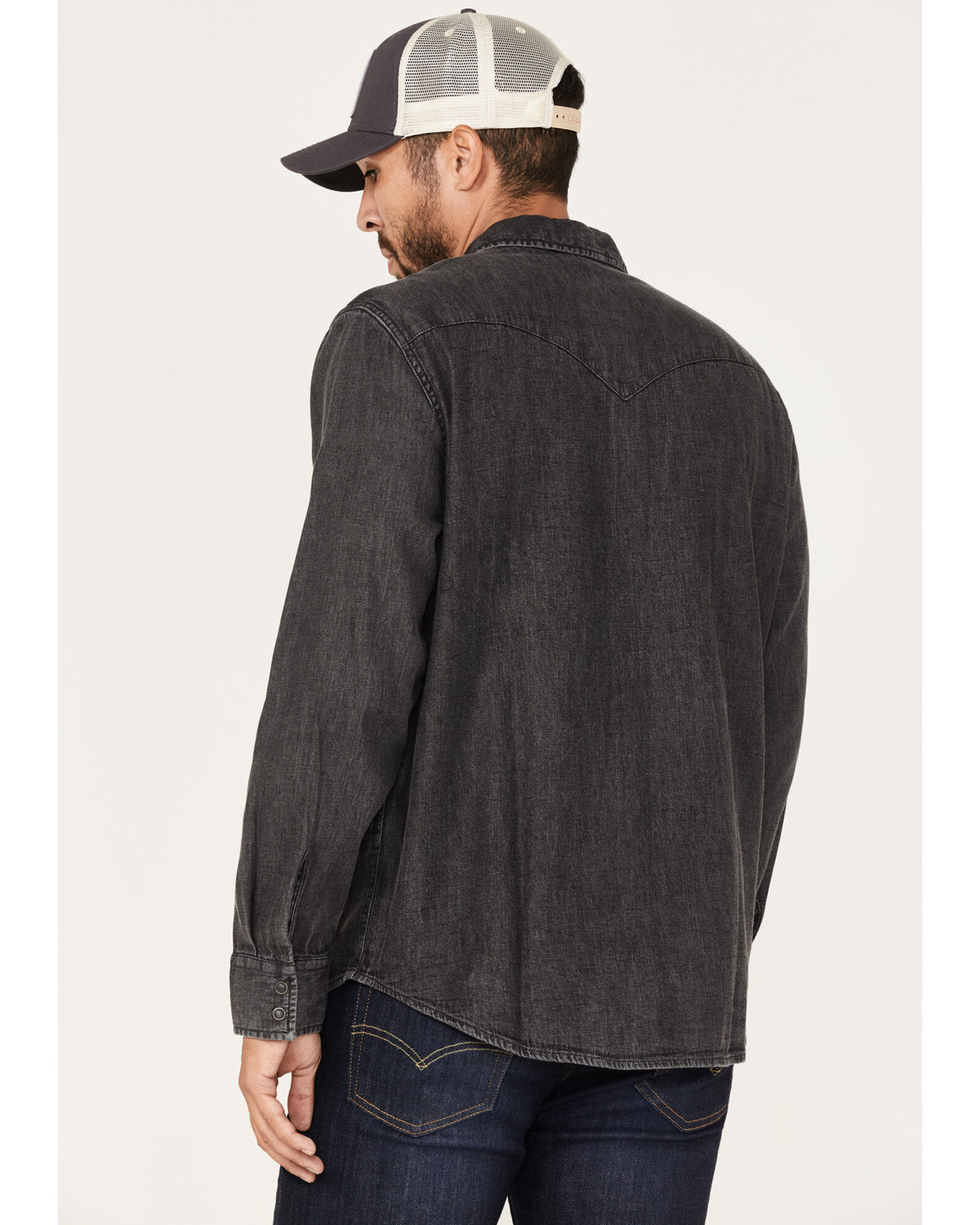 Levi denim snap shirt best sale