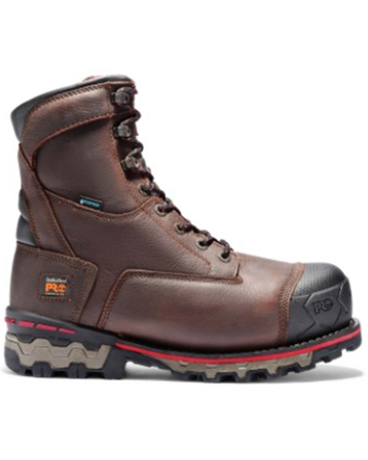 Image #2 - Timberland PRO Men's Boondock Waterproof Work Boots - Composite Toe, Brown, hi-res