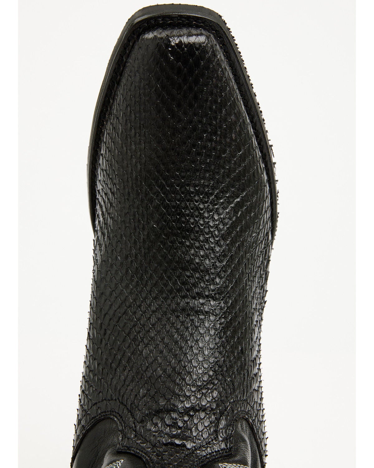 Image #6 - Dan Post Men's Exotic Python Western Boots - Square Toe, Black, hi-res