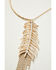 Image #2 - Lainey Wilson Women's Feather Collar Necklace, Gold, hi-res