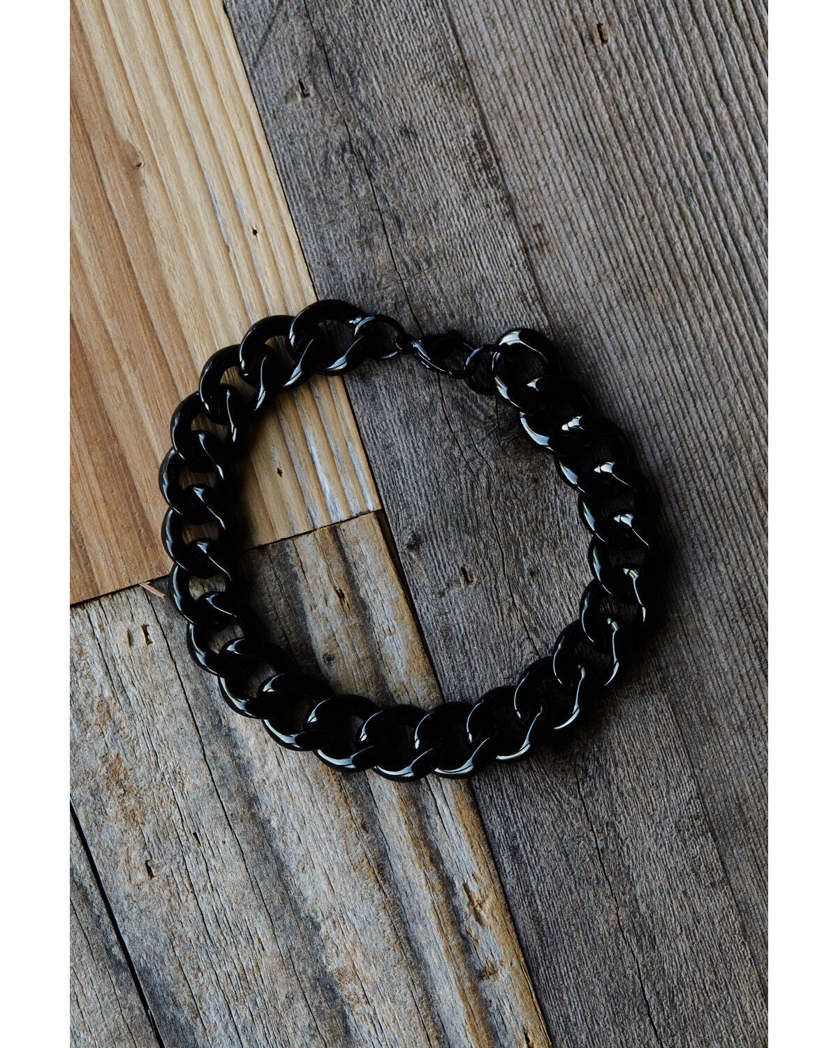 Image #2 - Cody James Men's Gunmetal Cuban Link Bracelet, Silver, hi-res