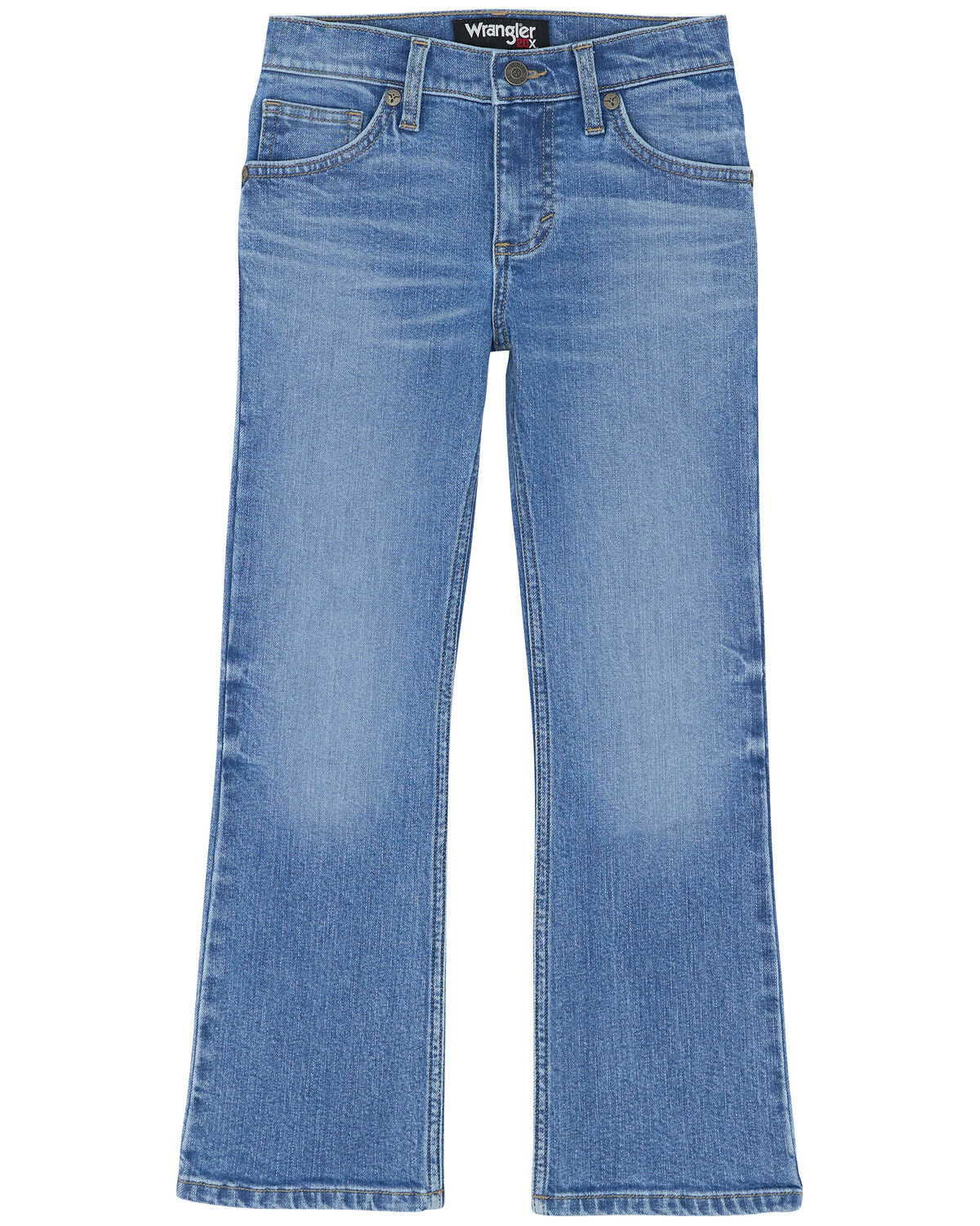 Image #3 - Wrangler 20X Boys' Light Wash Vintage Slim Bootcut Stretch Denim Jeans, Blue, hi-res