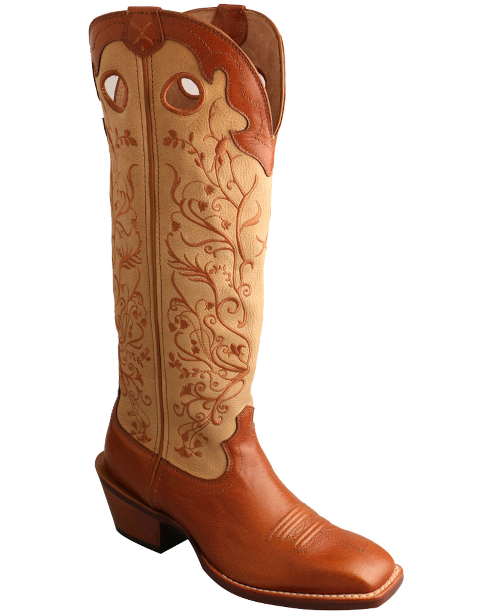 Twisted X Women s Buckaroo Western Boots Broad Square Toe Sheplers