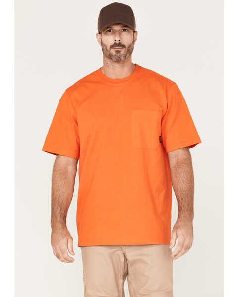 Hawx Men's Forge Work Pocket T-Shirt , Orange, hi-res