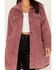Ariat Women's On The Run Corduroy Shacket , Mauve, hi-res