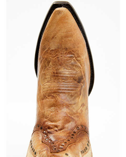 Image #6 - Dan Post Women's Forsaken Western Boots - Snip Toe, Brown, hi-res