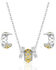 Image #2 - Montana Silversmiths Women's Montana Gold Woven Jewelry Set - 2 Piece, Silver, hi-res