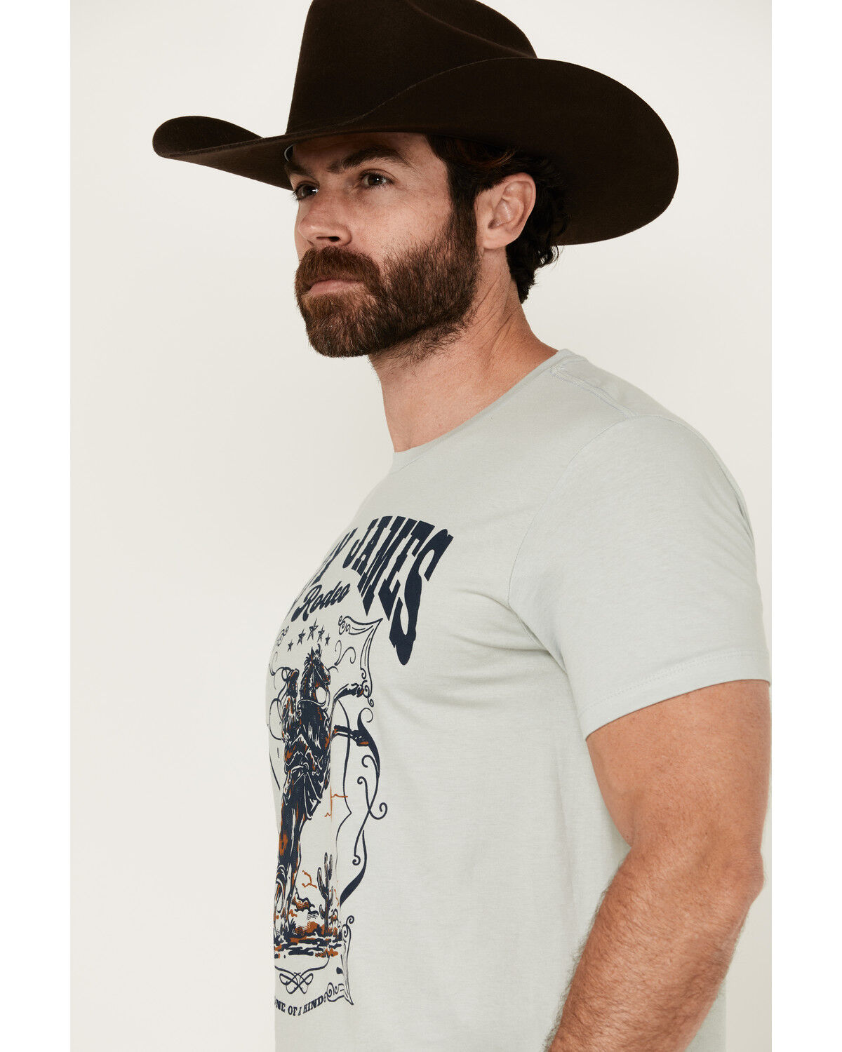 Image #2 - Cody James Men's Rodeo Rider Short Sleeve Graphic T-Shirt, Natural, hi-res