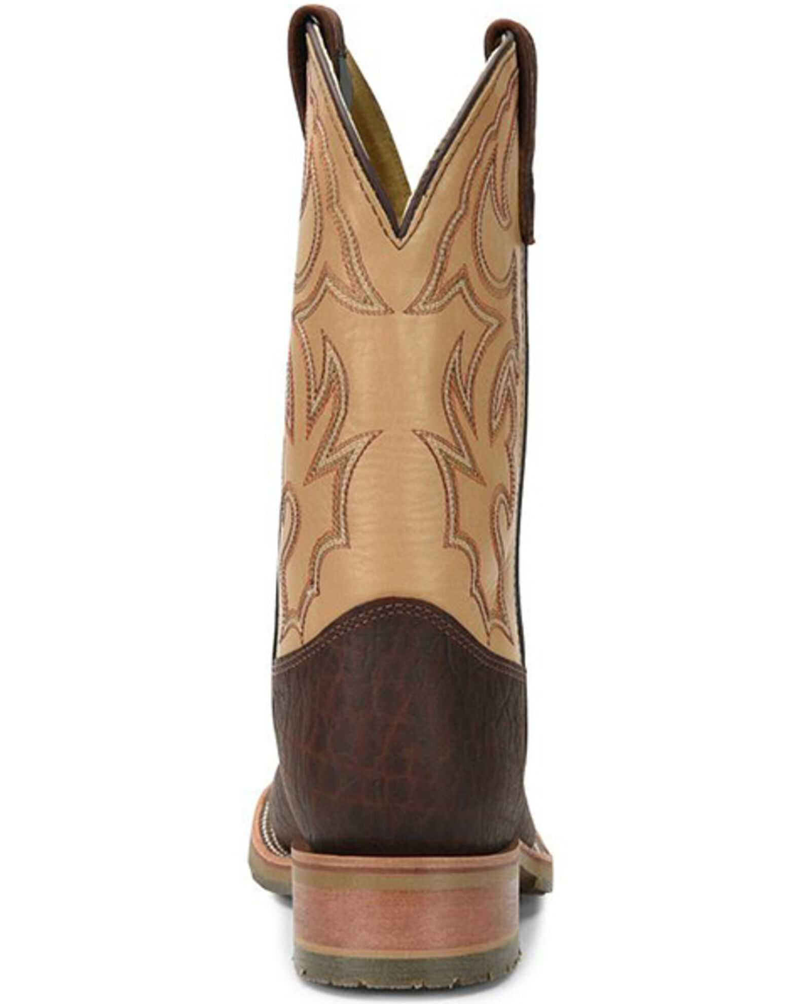 Image #10 - Double H Men's Ice Oak Saddle Work Boots - Steel Toe, Bison, hi-res