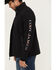 Image #2 - Cody James Men's Southwestern Logo Softshell Jacket, Black, hi-res