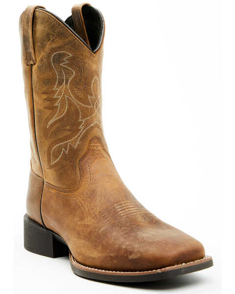 Image #1 - Cody James Men's Ace Western Boots - Broad Square Toe , Tan, hi-res