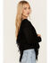 Image #2 - Shyanne Women's Faux Suede Fringe Jacket, Black, hi-res