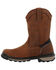 Image #3 - Rocky Men's Rams Horn Waterproof Pull-On Work Boots - Soft Toe, Dark Brown, hi-res