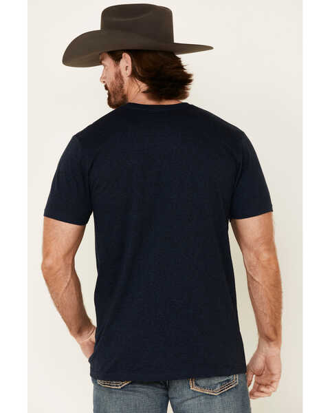 Image #5 - Cody James Men's Desert Bull Skull Graphic Short Sleeve T-Shirt , Navy, hi-res