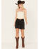 Image #1 - Levi's Women's 501® Original High Rise Mid-Thigh Jean Shorts, Black, hi-res