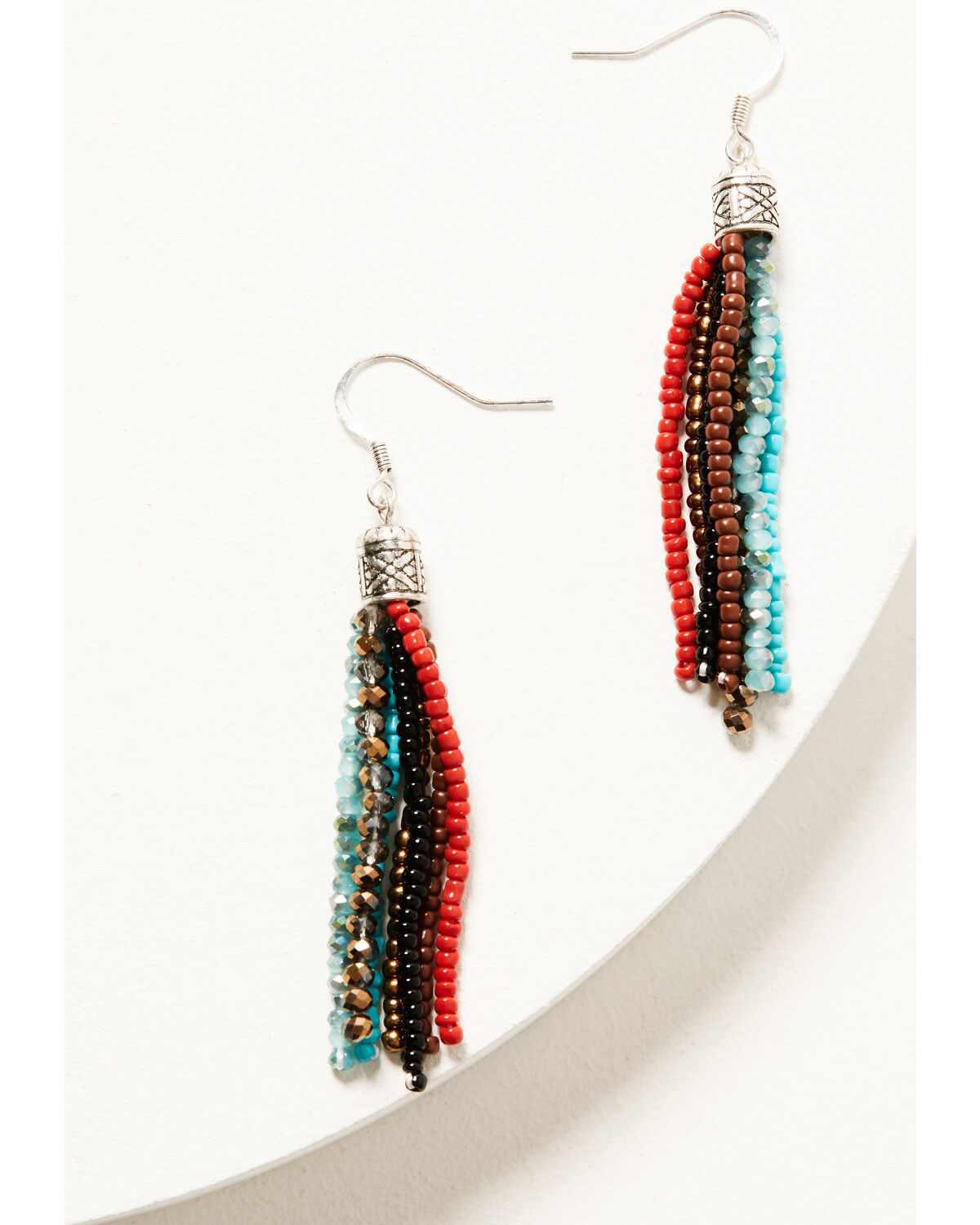 Image #3 - Shyanne Women's Dakota Longhorn Beaded Jewelry Set - 2 Piece, Silver, hi-res