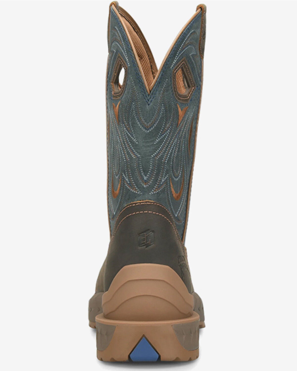 Image #3 - Double H Men's 11" Emperor Pull-On Work Boots - Soft Toe, Dark Brown, hi-res