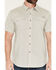 Image #3 - Ariat Men's VentTek Solid Short Sleeve Button-Down Performance Western Shirt, Tan, hi-res