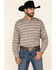 Resistol Men's Tan Alpine Check Plaid Long Sleeve Western Shirt , Tan, hi-res