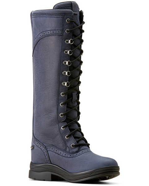 Image #1 - Ariat Women's Wythburn Tall Waterproof Boots - Round Toe, Navy, hi-res