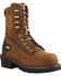 Ariat Men's Brown Powerline H20 8"  Lace-Up Work Boots - Composite Toe, Brown, hi-res