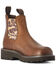 Image #1 - Ariat Women's Fatbaby Twin Core Pull-On Performance Chelsea Boots - Round Toe , Brown, hi-res
