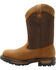 Rocky Ride Insulated Waterproof Wellington Work Boots, Brown, hi-res