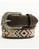 Image #1 - Cody James Boys' Tucker Southwestern Faux Leather Belt, Black, hi-res