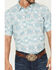 Image #3 - RANK 45&reg; Men's Pioneer Trail Southwestern Print Short Sleeve Snap Performance Western Shirt, Mint, hi-res