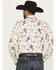 Image #4 - Rock & Roll Denim Men's Bronc Long Sleeve Snap Stretch Western Shirt, Natural, hi-res
