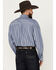 Image #4 - George Strait by Wrangler Men's Striped Long Sleeve Button-Down Western Shirt - Tall , Blue, hi-res
