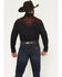 Image #4 - Rodeo Clothing Men's Embroidered Embellished Long Sleeve Snap Western Shirt, Black, hi-res