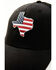 Image #2 - Howitzer Men's Texas Star & Stripes Ball Cap, Black, hi-res