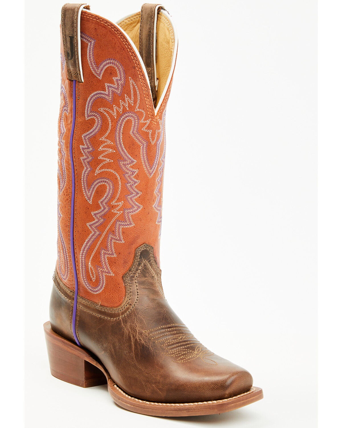 Justin Women's Breaking News Western Boots - Square Toe, Tan, hi-res