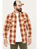 Pendleton Men's Beach Shack Plaid Print Long Sleeve Button-Down Western Shirt, Red, hi-res