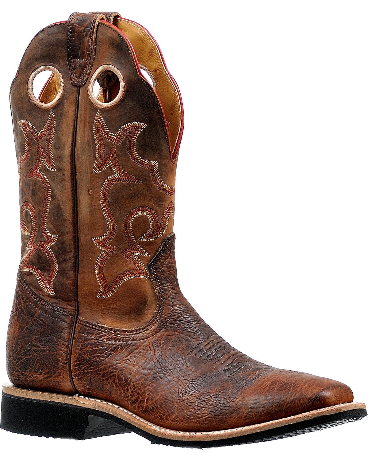 Image #1 - Boulet Men's Virginia Mesquite Stockman Cowboy Boots - Square Toe, Brown, hi-res