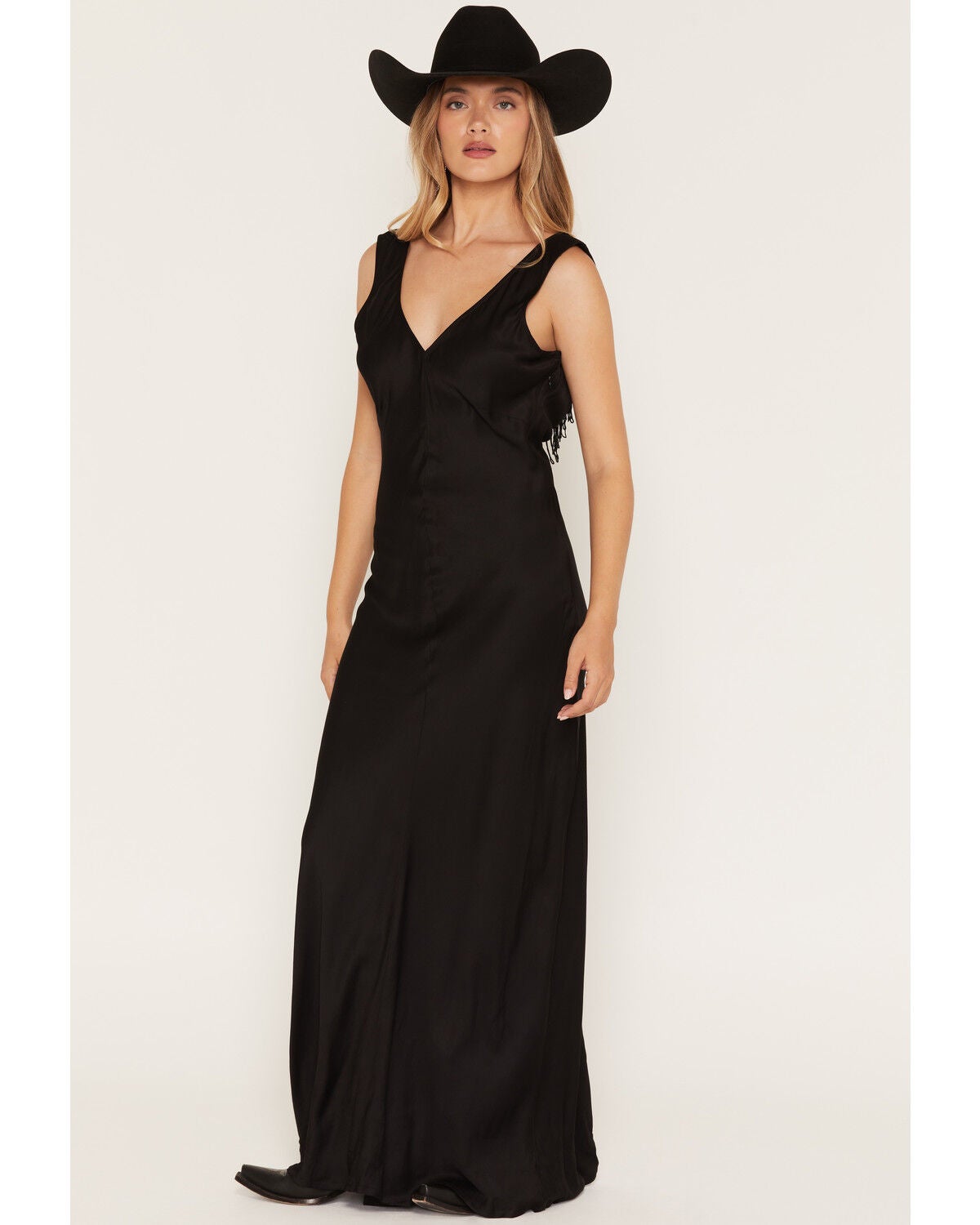Image #1 - Sendero Provisions Women's Romy Slip Maxi Dress, Black, hi-res