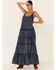 Image #1 - Free People Women's Midnight Dance Print Sleeveless Maxi Dress, Navy, hi-res