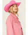 Image #3 - Grace in LA Women's Let's Go Girls Denim Jacket, Pink, hi-res
