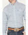 Wrangler Men's Classics Paisley Print Long Sleeve Button Down Western Shirt, Teal, hi-res