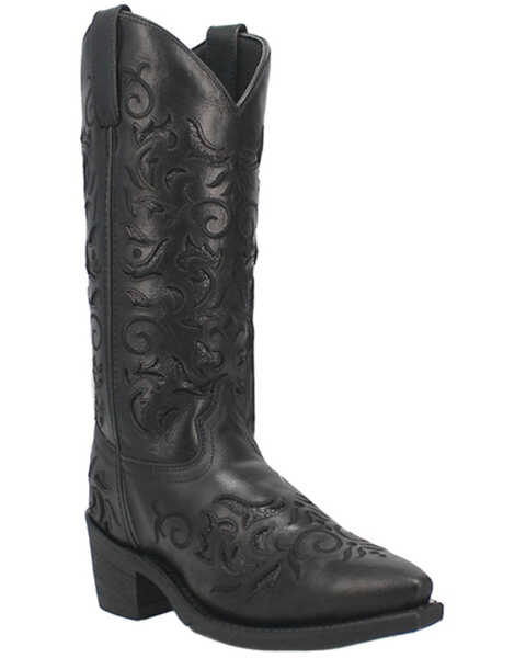 Image #1 - Laredo Women's Night Sky Western Boots - Snip Toe, Black, hi-res