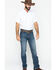 Ely Walker Men's Tonal Dobby Striped Short Sleeve Pearl Snap Western Shirt, White, hi-res