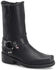 Double H Men's Black Harness Boots - Square Toe, Black, hi-res