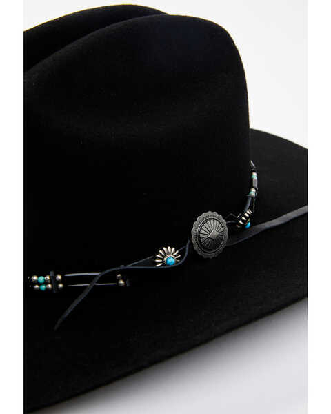 Image #2 - Shyanne Women's Felt Cowboy Hat, Black, hi-res
