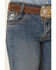 Image #2 - Cinch Boys' White Label Jeans - 8-18 Regular, Denim, hi-res