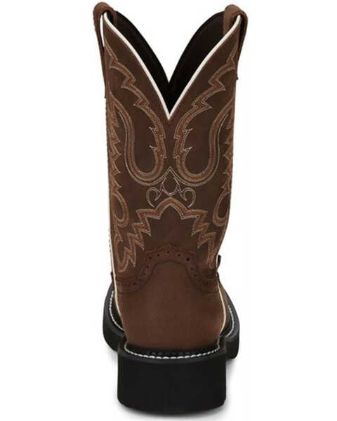 Image #5 - Justin Women's Inji Western Boots - Round Toe, Distressed Brown, hi-res
